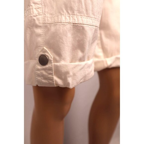 Chico's White Bermuda Shorts Mid-rise Waistband Casual Size 1 - Picture 5 of 12